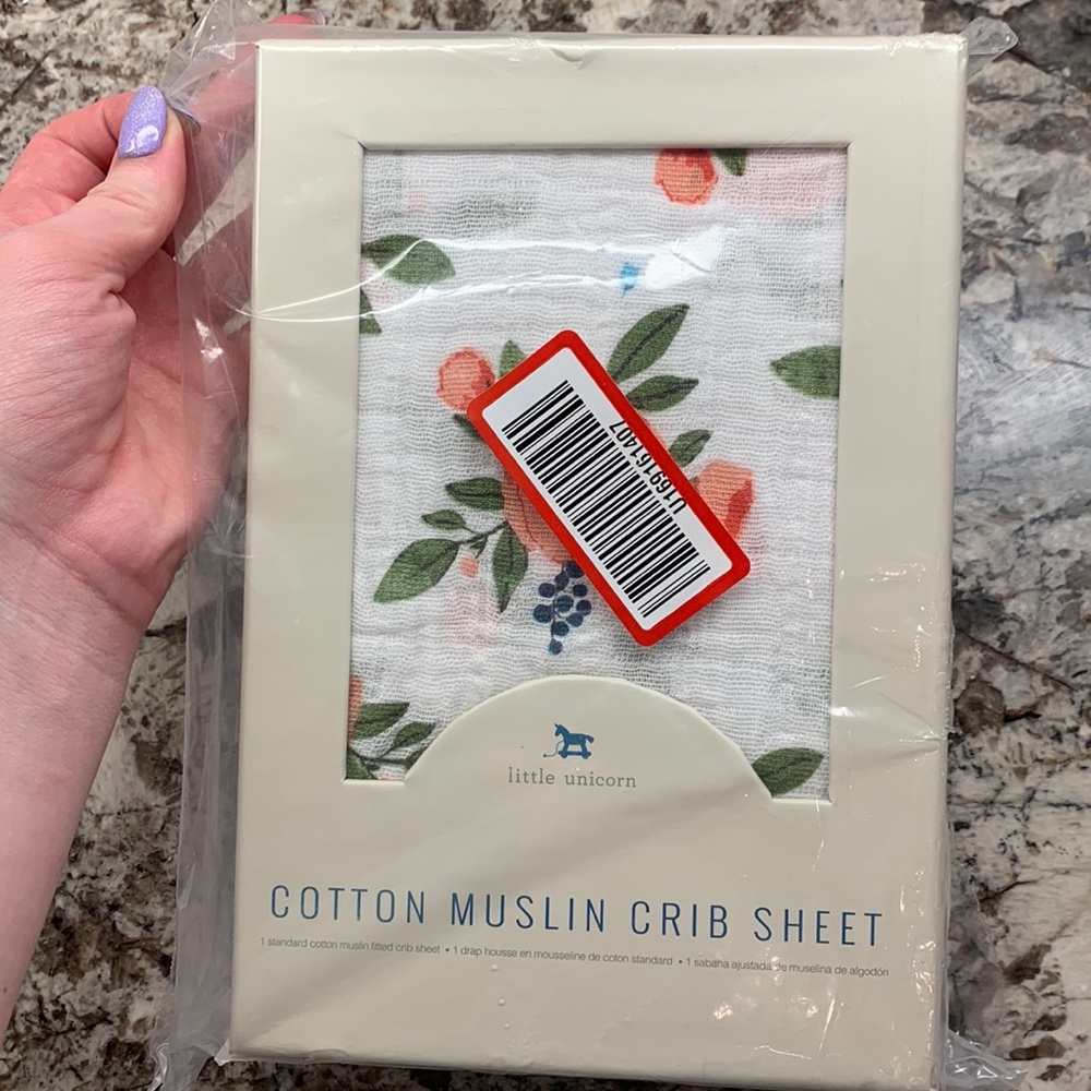 Cotton Muslin Crib Sheet